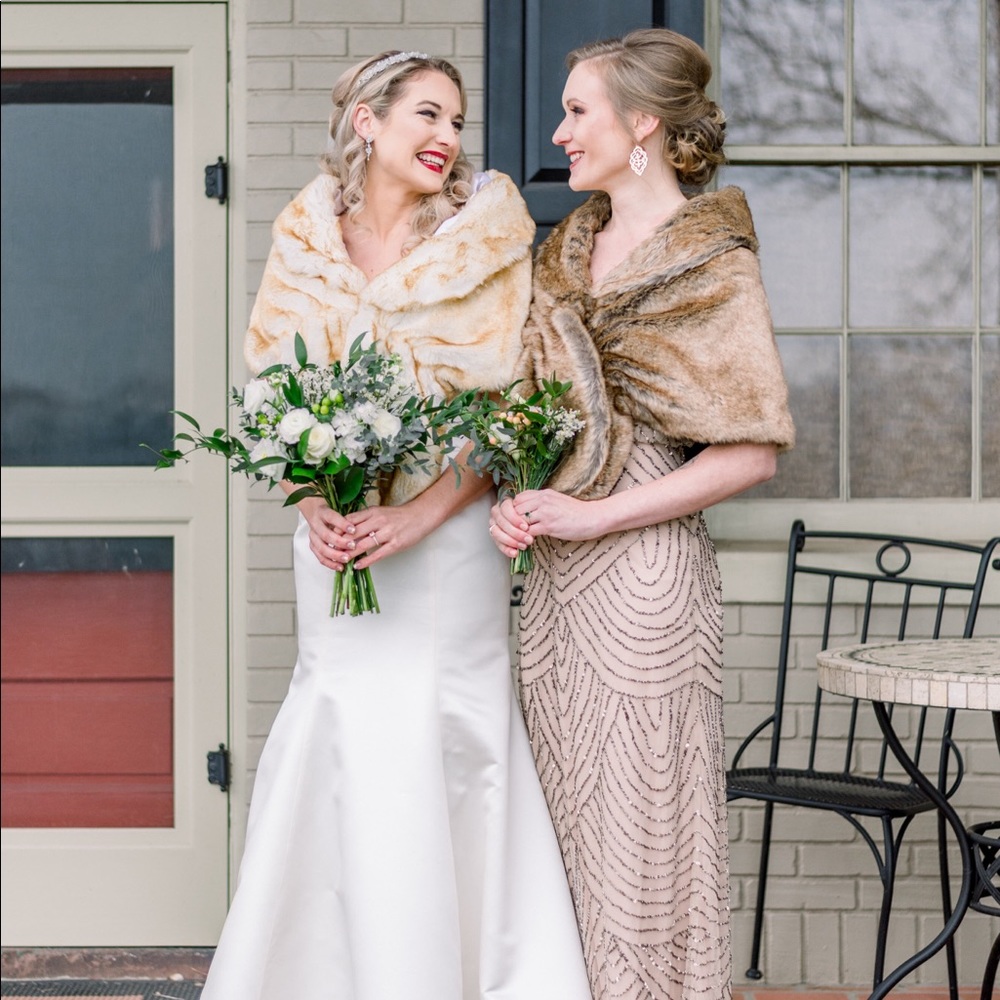 Floor length sequin Art Deco dress